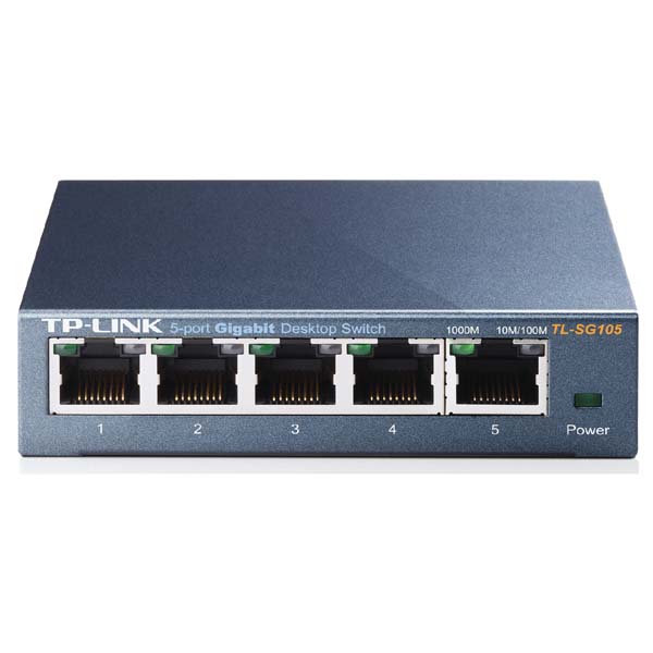 TP-Link TL-SG105, mini switch, LAN, 10/100/1000Mbps, 5 portový