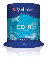 Verbatim CD-R, DataLife, 700 MB, Extra Protection, cake, 43411, 52x, 100-pack 5 (4)