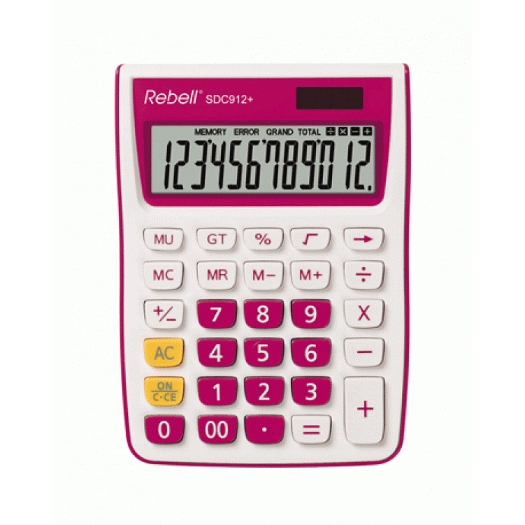 Kalkulačka Rebell SDC 912+ růžová