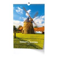 Nástěnný kalendář - Krásy Moravy a Slezska - A3