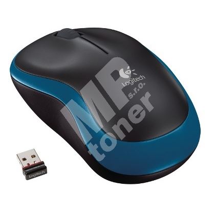 Logitech myš Wireless Mouse M185 nano, modrá 1