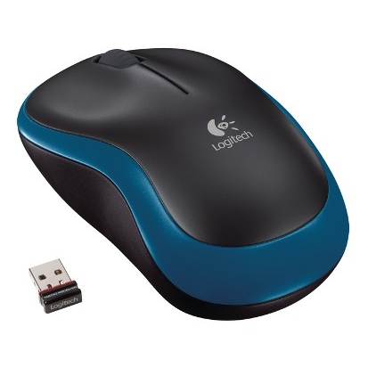 Myš Logitech Wireless Mouse M185 nano, modrá