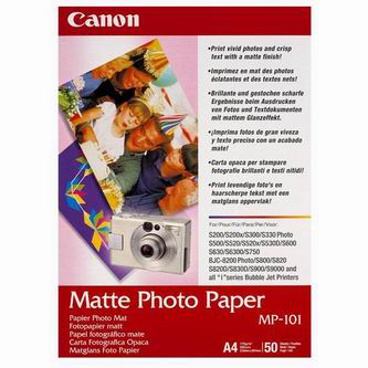 Canon Matte Photo Paper, foto papír, matný, A4, 210x297mm, 170 g/m2, 50ks, MP-101