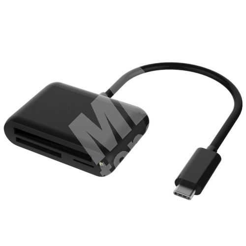 PremiumCord Adaptér USB3.1 Typ-C - Čtečka karet CFAST2.0+SD3.0+Micro SD 3.0 1