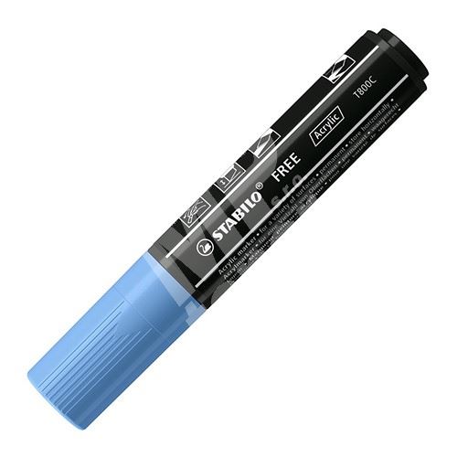 STABILO FREE Acrylic akrylový popisovač T800C Klínový hrot 4-10 mm - kobaltový 1