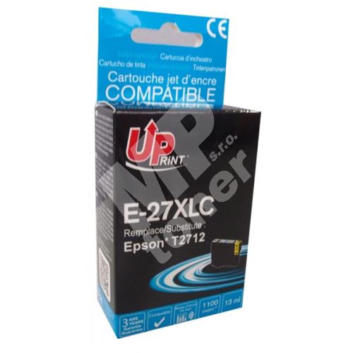 Cartridge Epson C13T27124010, 27XL, cyan, 1100str., 13ml, UPrint 1