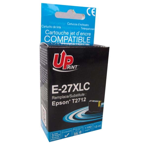 Kompatibilní cartridge Epson C13T27124010, 27XL, cyan, 1100str., 13ml, UPrint