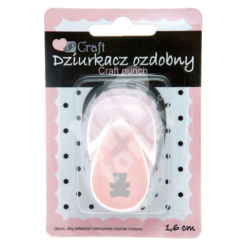 Dekorativní děrovačka 1,6 cm - medvěd 1