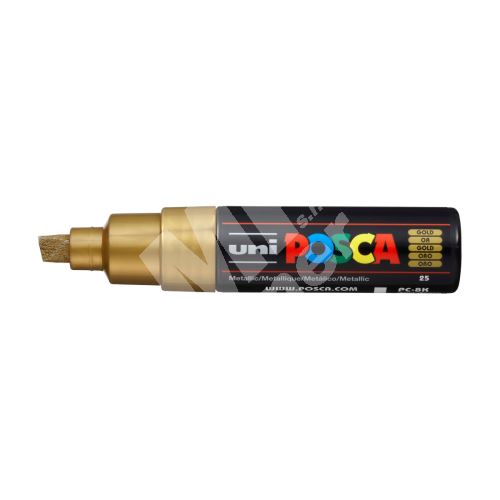 Uni Posca PC-8K akrylový popisovač, 8 mm, zlatý 1