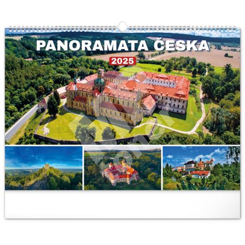 Nástěnný kalendář Notique Panoramata Česka 2025, 48 x 33 cm 1