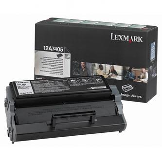 Toner Lexmark E323, E323 černá, 12A7405, return originál