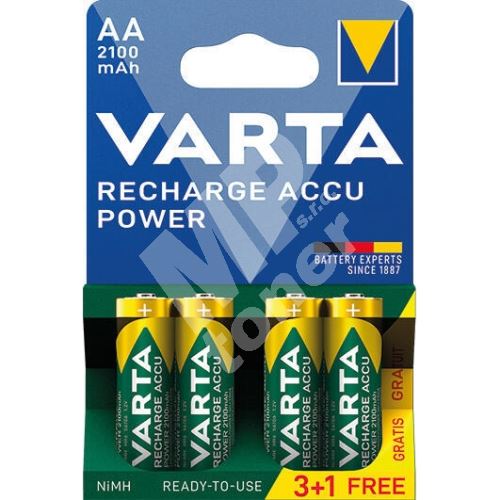 Nabíjecí baterie Varta HR6 2100/4, AA 1