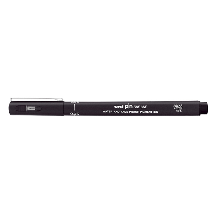 Liner Uni Pin 0,05 mm, PIN005-200, černý