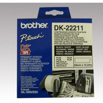 Filmová role Brother DK22211, 29mm x 15.24m, bílá, 1 ks