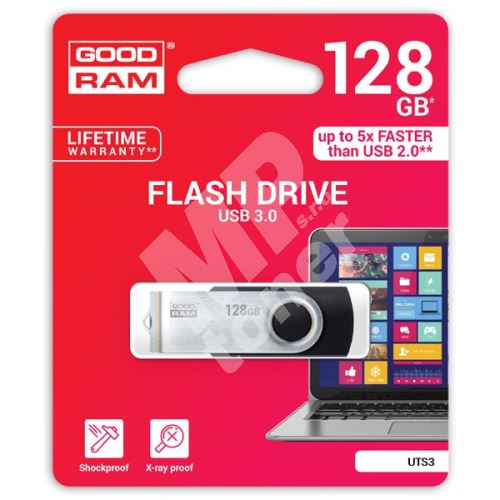 Goodram UTS3 128GB, USB flash disk 3.0, černá 1
