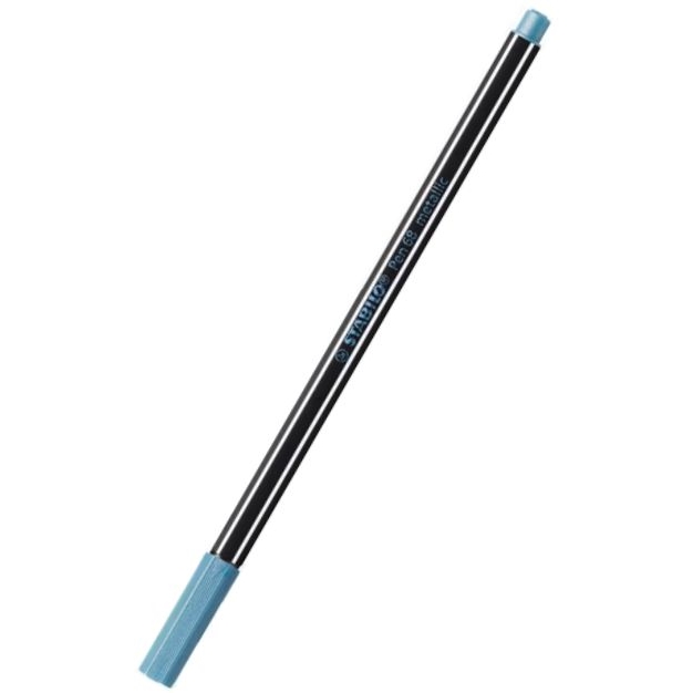 Fix STABILO Pen 68, 1mm, metallic, kovová modrá