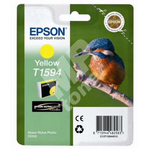 Cartridge Epson Stylus Photo R2000, C13T15944010, yellow, originál 1