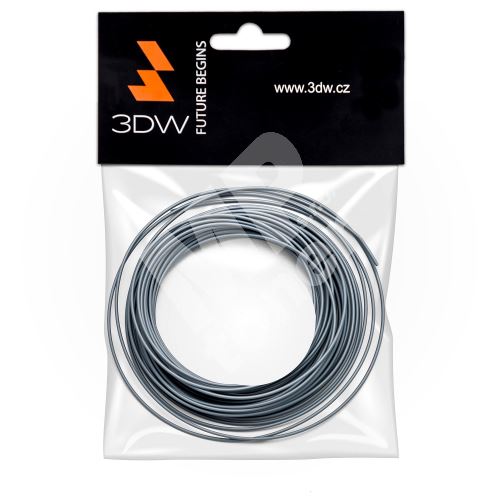Tisková struna 3DW (filament) PLA, 1,75mm, 10m, stříbrná, 220-250°C 1