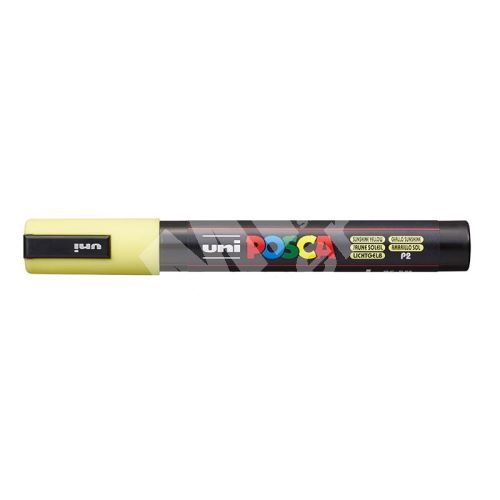 Uni Posca PC-5M akrylový popisovač, 2,5 mm, pastelová žlutá 1