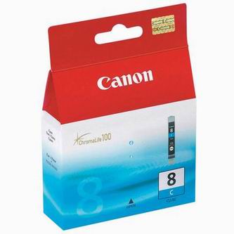 Inkoustová cartridge Canon CLI-8C modrá, 13ml, originál
