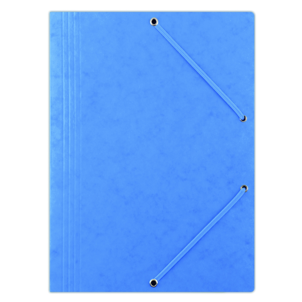 Spisové desky s gumičkou Donau A4, prešpán, modré