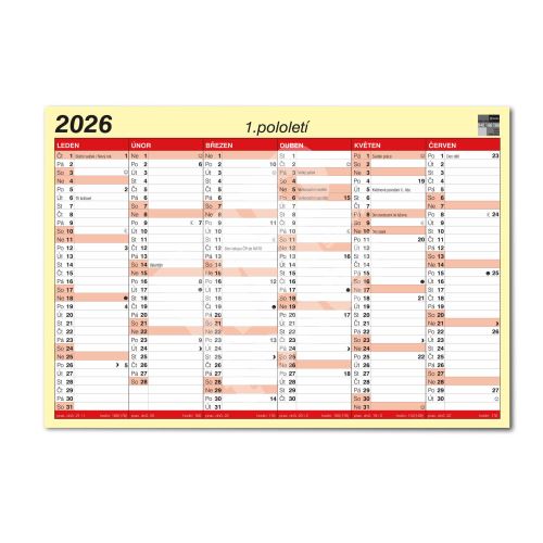 Lístkový kalendář Bobo 2026, A3 1