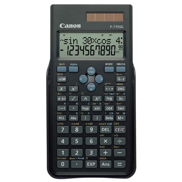 Kalkulačka Canon F-715SG, černá, školní, dvanáctimístná