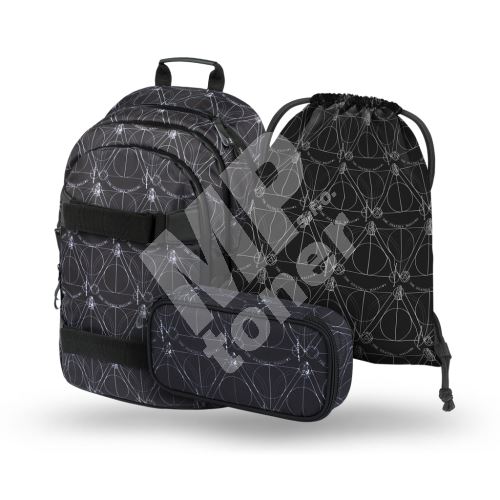 Set 3dílný Baagl Skate, Harry Potter Relikvie smrti, batoh, etue, sáček 1