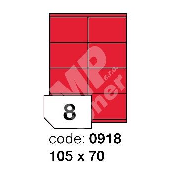 Samolepící etikety Rayfilm Office 105x70 mm 300 archů, matně červená, R0122.0918D 1