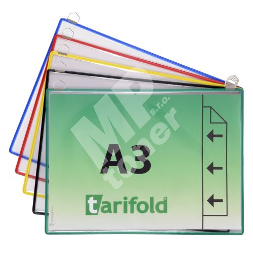 Tarifold rámeček s kapsou a dvěma očky, A3, otevřený bokem, mix barev, 5 ks 1