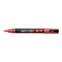 Akrylový popisovač Uni Posca PC-3ML, 0,9-1,3 mm, třpytivě červený