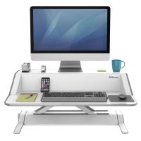 Pracovní stanice Fellowes Sit-Stand Lotus, bílá, plast-kov