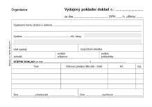 Výdajový pokladní doklad pro podv. účetn. samopropis PT050 / 50 listů jeden blok 2