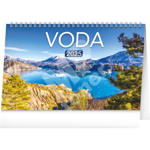 Stolní kalendář Notique Voda 2025, CZ/SK, 23,1 x 14,5 cm 1