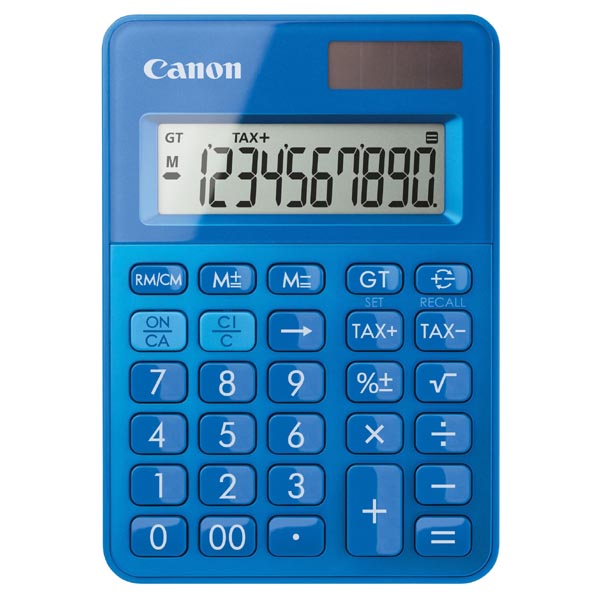 Kalkulačka Canon LS-100K, modrá, stolní, desetimístná