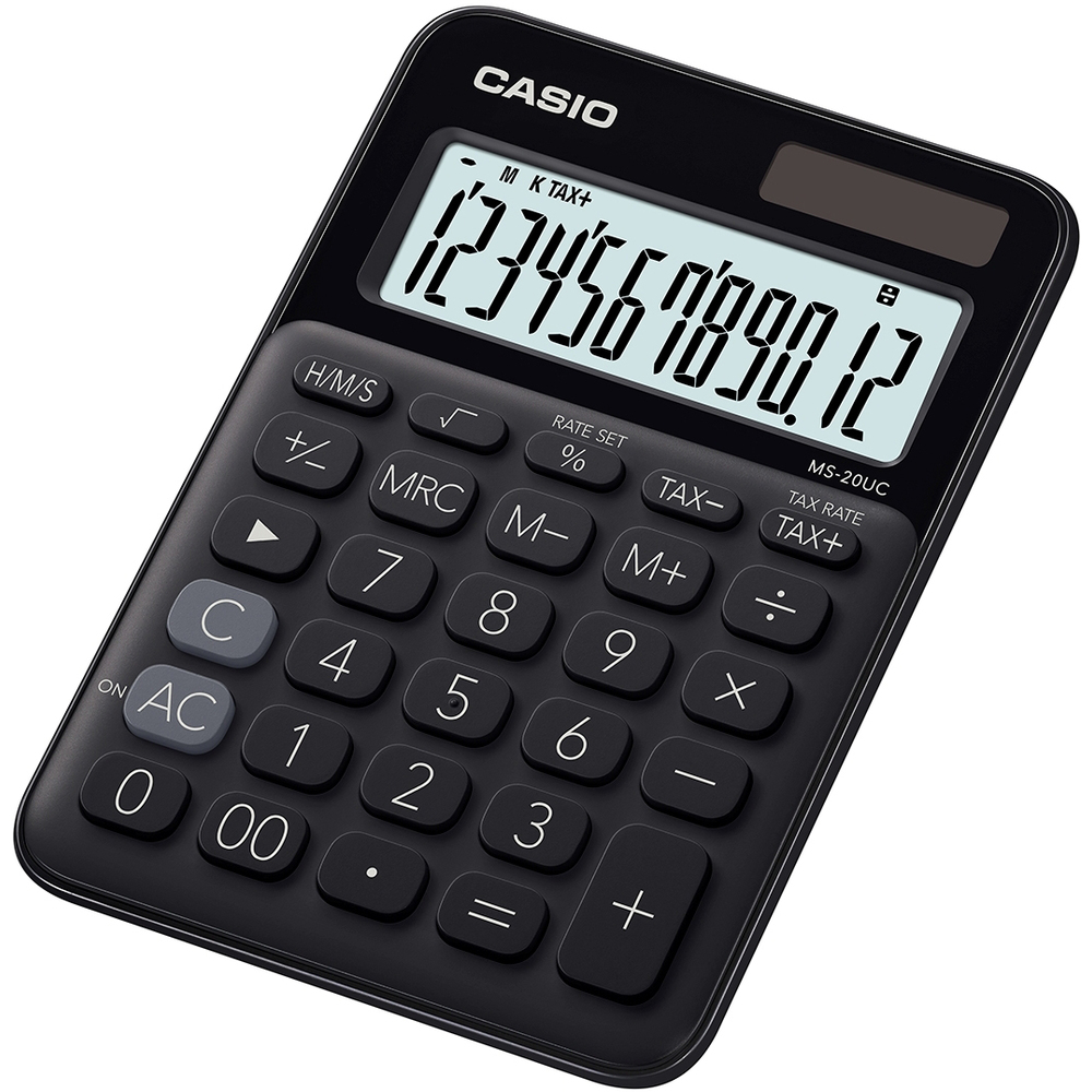 Kalkulačka Casio MS 20 UC BK, černá