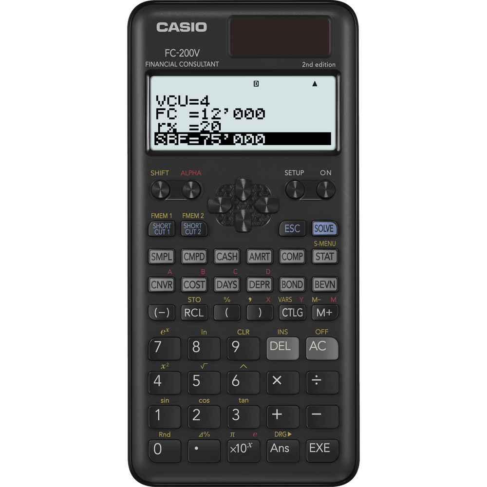 Kalkulačka Casio FC-200V 2E
