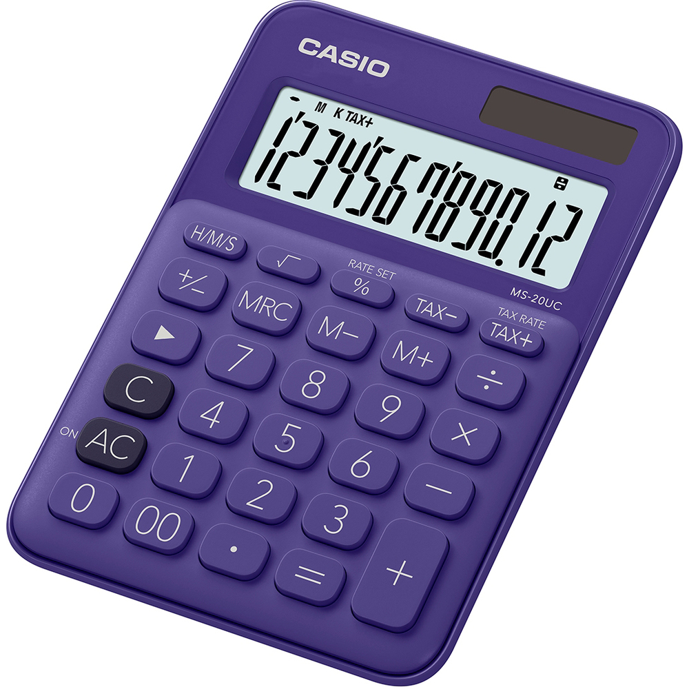 Kalkulačka Casio MS 20 UC PL, fialová