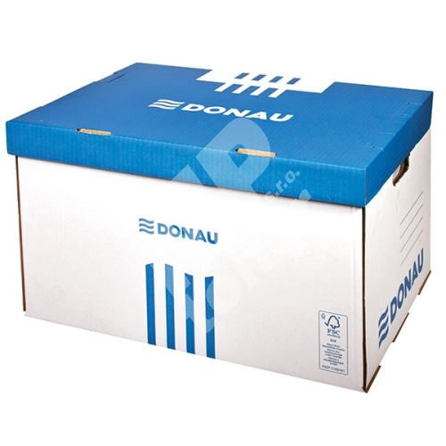 Donau archivační krabice s výklopným víkem, modrá 1