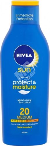 Nivea Sun Protect & Moisture hydratační mléko na opalování OF20 200 ml 1