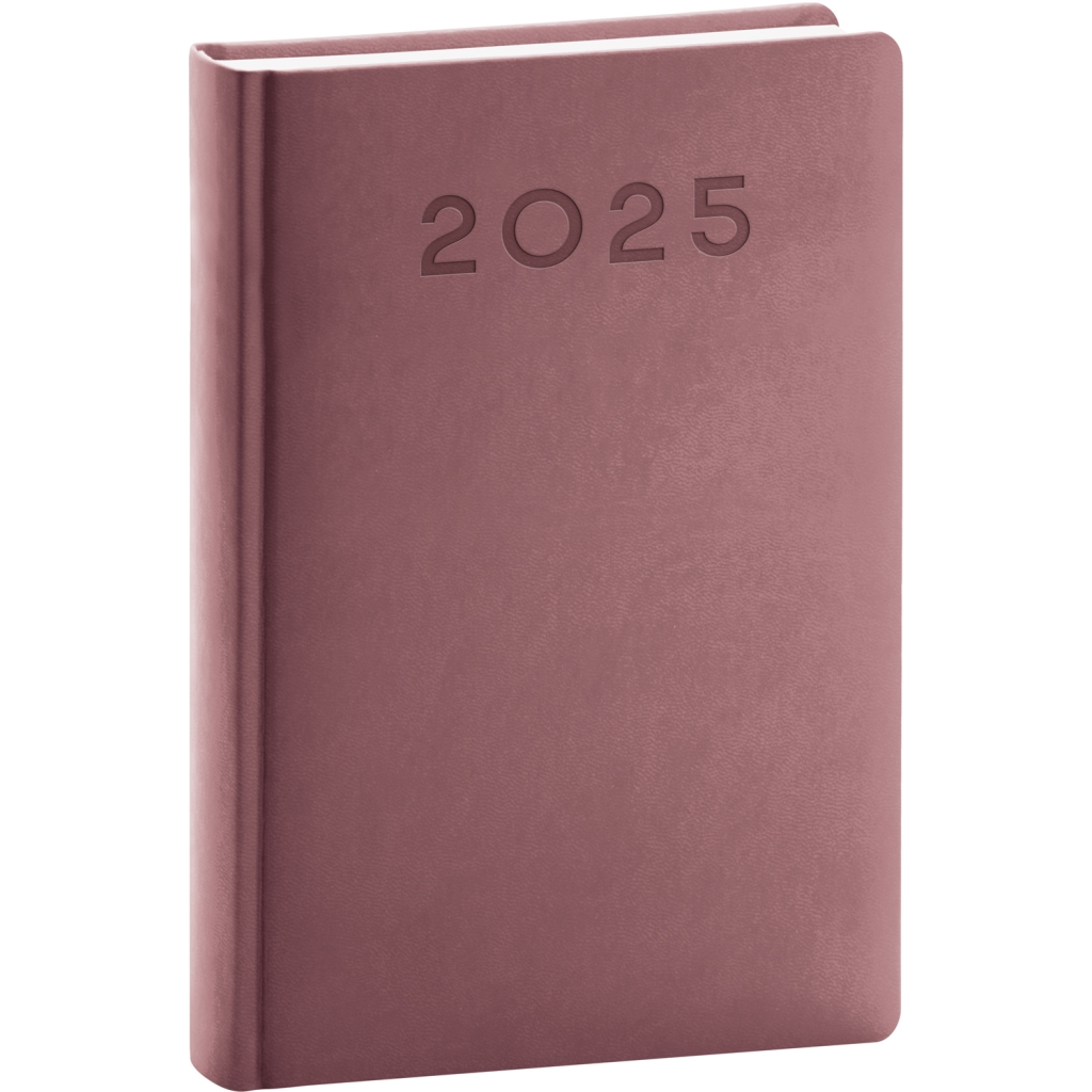 Denní diář Notique Aprint Neo 2025, růžový, 13 x 18 cm
