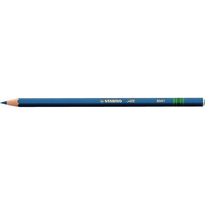 Barevná tužka Stabilo All, šestihranná, na všechny povrchy, modrá