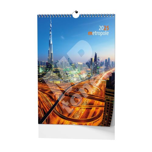 Nástěnný kalendář - Metropole - A3 1