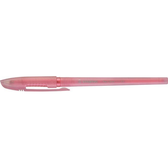 Kuličkové pero Stabilo Re-Liner, 0,35 mm, s uzávěrem, růžové