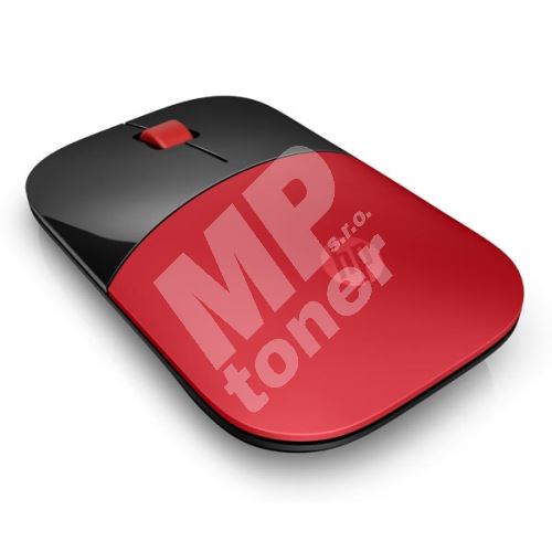 Myš HP Z3700 Wireless Cardinal Red, optická Blue LED, červená 1