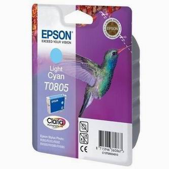 Inkoustová cartridge Epson C13T080540, R625, RX560, R360, light cyan, originál