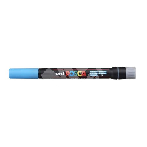 Uni Posca PCF-350 akrylový popisovač, 8 mm, sv. modrý 1