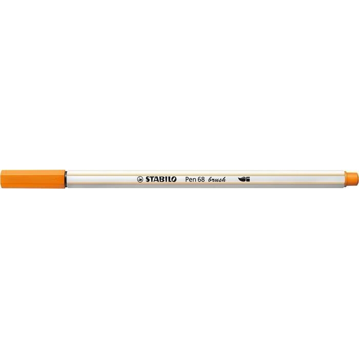 Štětcový fix Stabilo Pen 68 brush, oranžová
