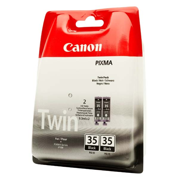 Inkoustová cartridge Canon PGI-35BK, Pixma iP100, black, 2pack, 1509B012, originál