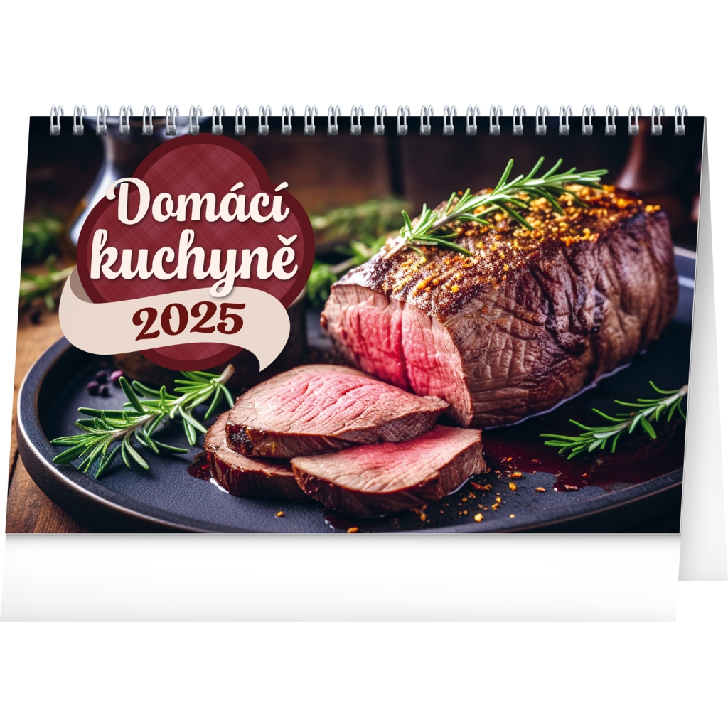 Stolní kalendář Notique Domácí kuchyně 2025, 23,1 x 14,5 cm